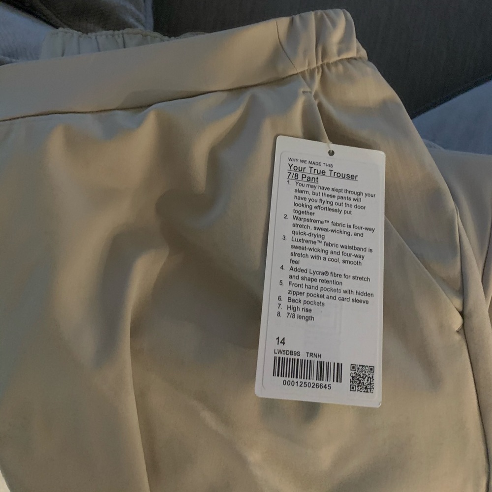 Lululemon True Trouser sz 14